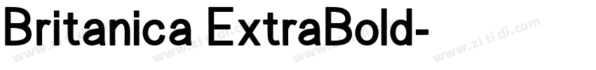 Britanica ExtraBold字体转换